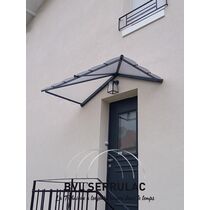 Marquise traditionnelle en aluminium soudé | Trianon