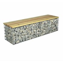 Banc gabion pré-rempli en carrières | Pernot Gabion
