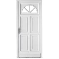 Porte d’entrée PVC | Chenonceau blanc RAL 9016 vitrée sécurisée