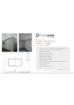 Bureau modulaire d'occasion 1251 - 12,35 m² | Bodard