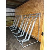 Range-vélo semi-vertical avec sécurisation vert 60° | RAVERT60