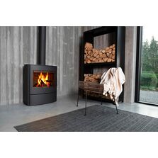 Poêle à bois en acier avec fenêtre panoramique | Fura Saey