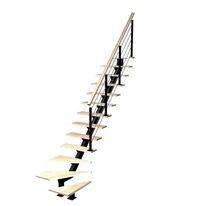Escalier Elliot quart tournant bas rampe Epure tubes | LAPEYRE SERVICES