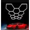 Kit éclairage LED hexagonal 11 modules 299 W pour intérieur professionnel | Silumen