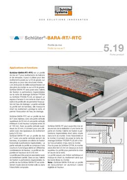 Habillage de terrasses et balcons avec profilé de rive spécial dalles 20 mm | Schlüter®-BARA-RTC.