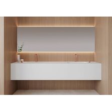 Plan de toilette autoportant avec vasque en scene solid surface | PROGRAM 