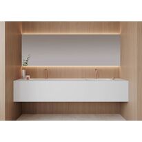 Plan de toilette autoportant avec vasque en scene solid surface | PROGRAM 