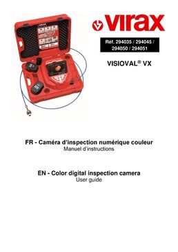 Caméra Visioval® VX-SWITCH et localisateur avec têtes de caméra interchangeables | Virax 294051