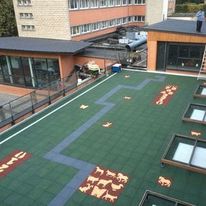 Dalles amortissantes microporeuses avec système de drainage intégré | Eurosouple XE