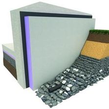 Plaque en XPS et ciment  pour soubassement | Peritherm