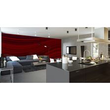 rayures courbes rouges