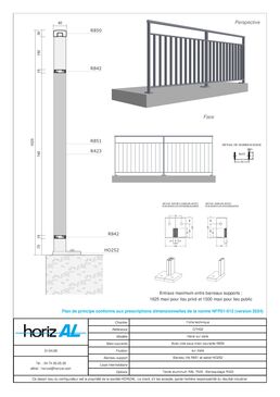Garde-corps aluminium HERAL 