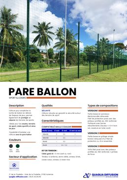 Clôture sportive | Pare-Ballon