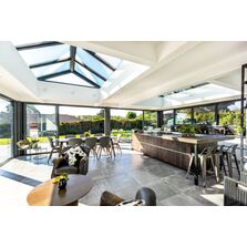 Véranda aluminium à toiture plate | WALLIS - Série 414TP