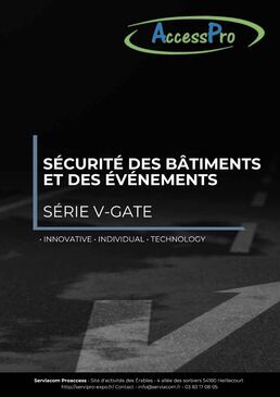 Portail mobile coulissant pour gestion de contrôle d'accès | V-GATE ACCESSPRO