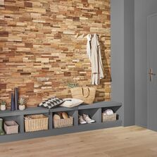 Parement mural en bois | Madura teck recyclé FSC