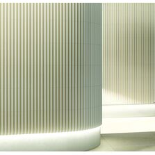 Carrelage mural en porcelaine émaillée extrudée en 3D | Dynamic Angle Lux Two