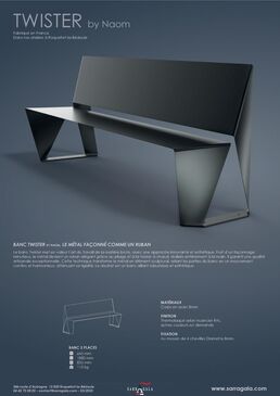 Banc pour aménagement urbain | TWISTER BY NAOM