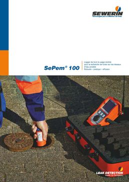 Loggers de bruit pour la surveillance des réseaux de distribution d'eau | SePem 100 / 150 