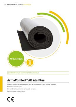 Isolants acoustiques des canalisations d'eaux usées et pluviales | ArmaComfort AB / AB Plus / AB Alu Plus