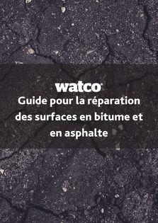 Guide pour la réparation des surfaces en bitume et en asphalte
