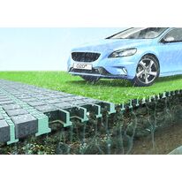 Dalle drainante à remplissage pavé béton perméable et carrossable | O2D Green