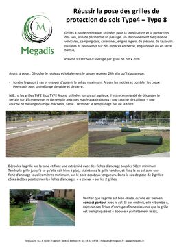 Grille pour parking végétalisé - Type 8 | GPFLEX 1800