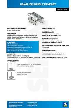 Cavalier double renfort | A13617 