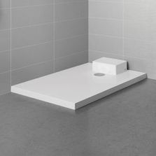 Receveur de douche extra-plat surélevé en Biocryl et Biotec | KINEMATIC intérieur