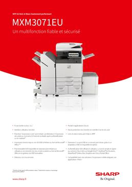 Système d’impression multifonction Office A3 N&B | MXM3071EU