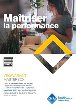 Coffre de volet roulant intérieur pour bloc baie | VEKAVARIANT MASTERBOX