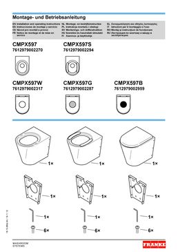 Cuvette de WC suspendu avec habillage CAMPUS | CMPX592G