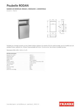 Poubelle pour montage encastré RODAN | RODX605EE