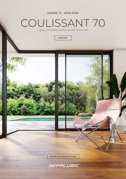 Baie coulissante minimale de grandes dimensions | Confort+ 6700