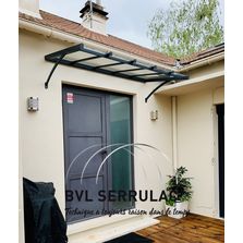 Marquise simple et élégante en aluminium et verre | Classic