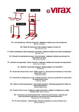 Lève Chauffe-eau Virax - Diable élévateur pour ballon d´eau | Virax 263620