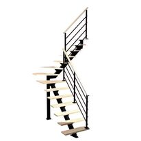 Escalier Elliot quart tournant intermédiaire rampe Eva | LAPEYRE SERVICES