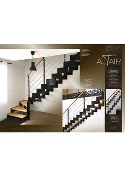Escalier droit à limon latéraux crantés| ALTAIR