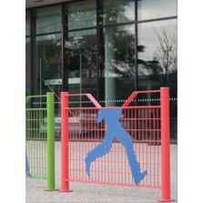 Barrière de voirie sécurisée | Barrière sécurisée Campus en acier galvanisé thermolaqué