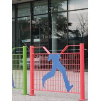Barrière de voirie sécurisée | Barrière sécurisée Campus en acier galvanisé thermolaqué