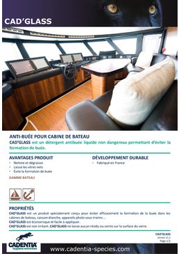 Anti-buée pour cabine de bateau | CADENTIA CAD’GLASS