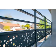 Garde-corps en aluminium avec décors personnalisables | DAHU