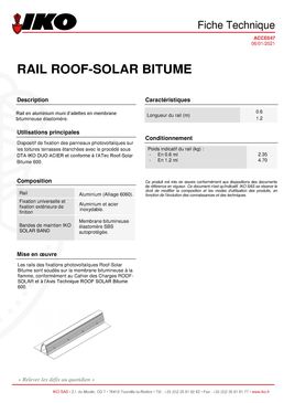 Système pour implantation de panneaux photovoltaïques sur étanchéité | Roof-Solar Bitume
