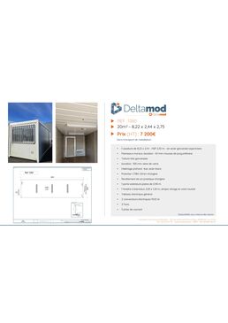 Bureau modulaire d'occasion 1260 - 20 m² |  Cougnaud