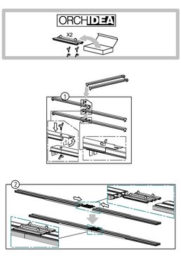 Châssis pour portes à galandage | ORCHIDEA vantail parallèle  