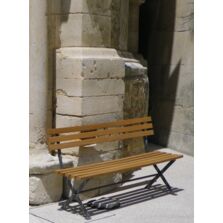 Banc urbain | Banc Horizon en acier et bois