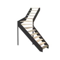Escalier Estelle Quart Tournant Intermédiaire sans Rampe | LAPEYRE SERVICES
