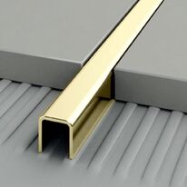 Joint de dilatation pour sols affleurants | PROJOINT U en aluminium, inox ou laiton