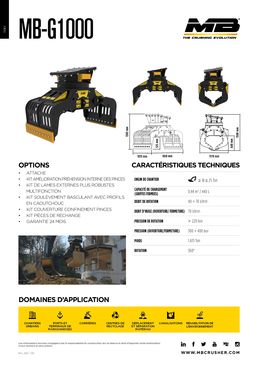 Pince de tri MB-G1000 S4 