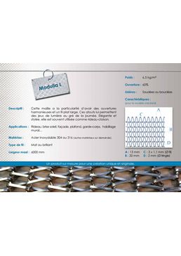 Rideaux coulissant métallique | MODULIA L